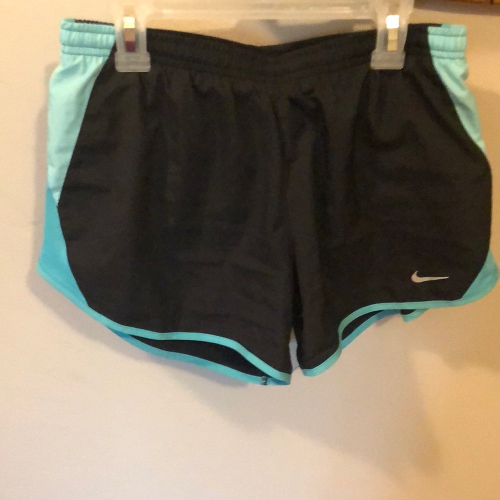 Nike Running Shorts (Black and Teal/Aqua)